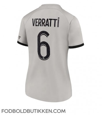 Paris Saint-Germain Marco Verratti #6 Udebanetrøje Dame 2022-23 Kortærmet